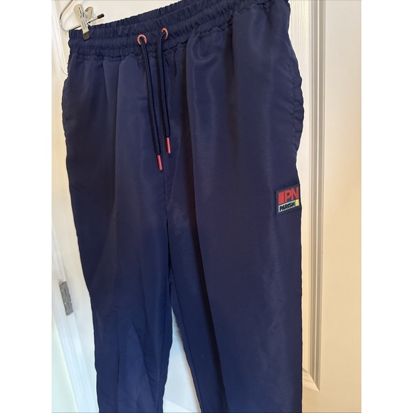 Parish Nation Track Suit Sz Large Pant Med Jacket Blue W Geometric Print Retro - Picture 9 of 16